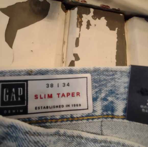 GAP 38X34 Slim Taper Denim NWT - Picture 6 of 9